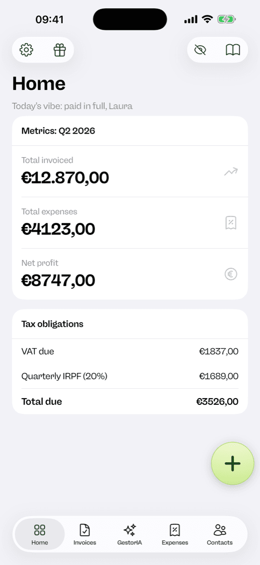 Facturaz on iPhone