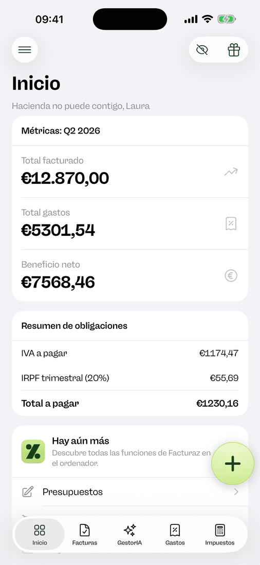 Facturaz en el iPhone
