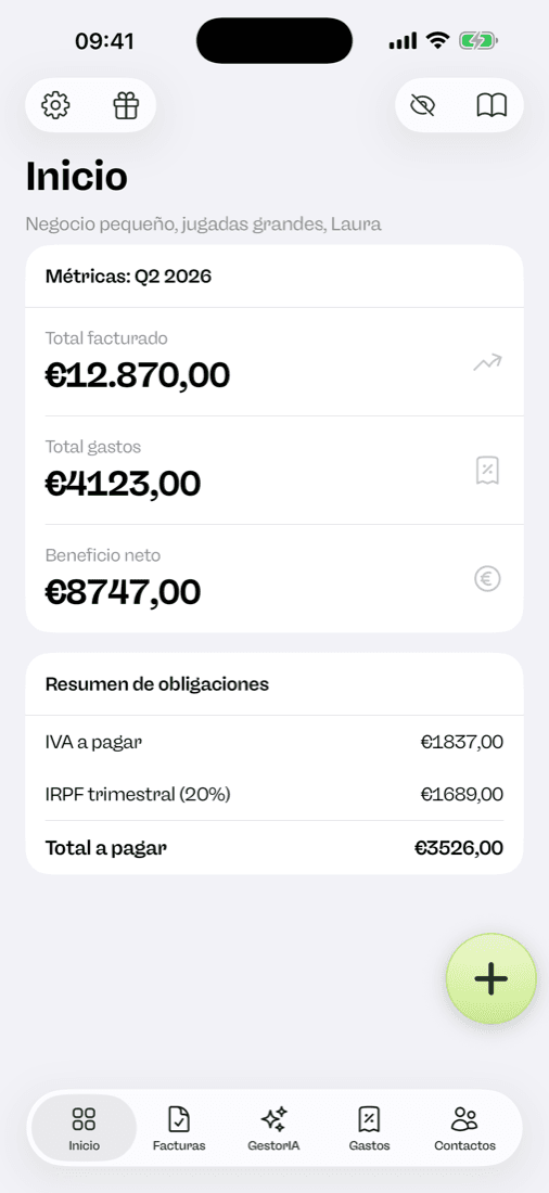 Facturaz en el iPhone